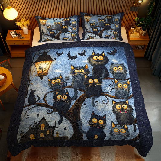 Silly Cat Twilight Mischief WN1103157CL Duvet Cover Set