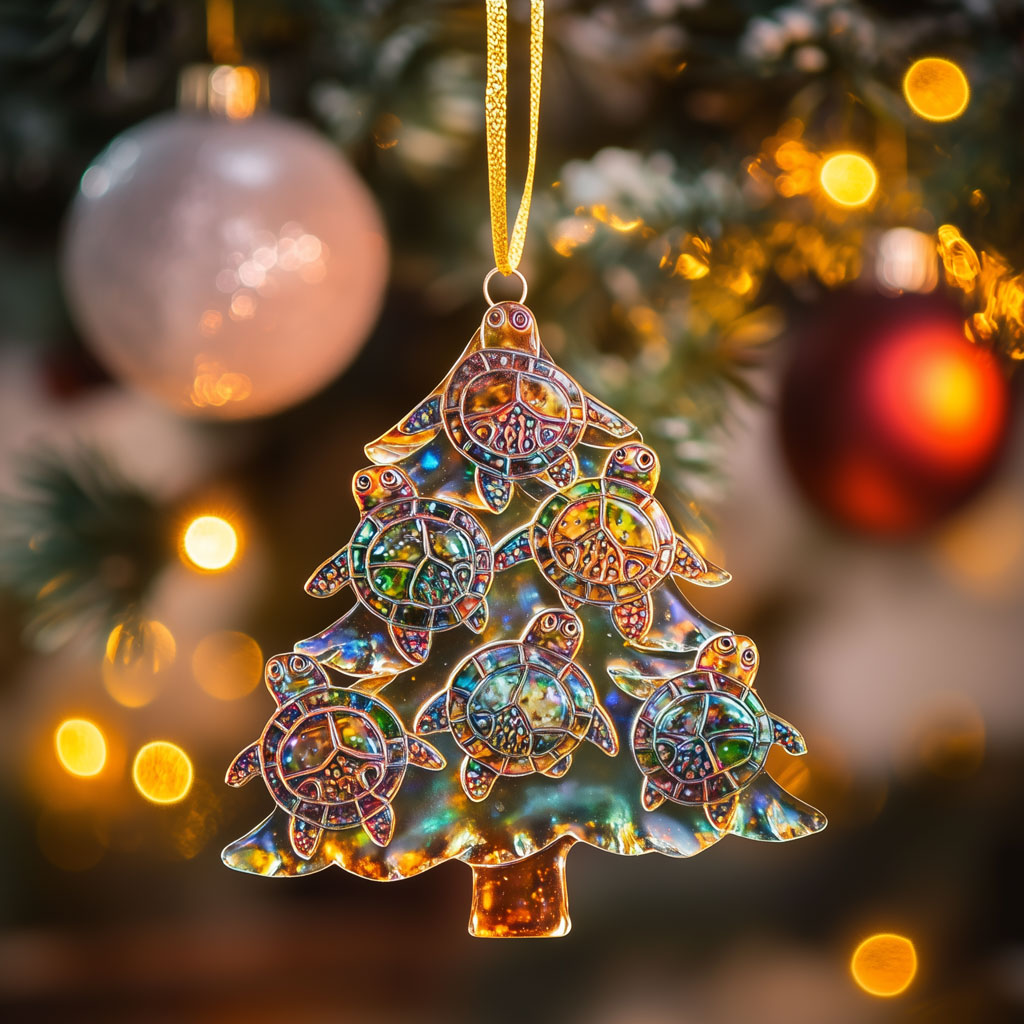 Shell Family Tree LT1110027CL Christmas Ornament