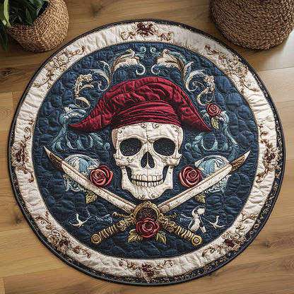 Rogue Skull WN2308080CL Quilted Round Mat
