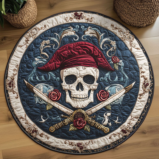 Rogue Skull WN2308080CL Quilted Round Mat