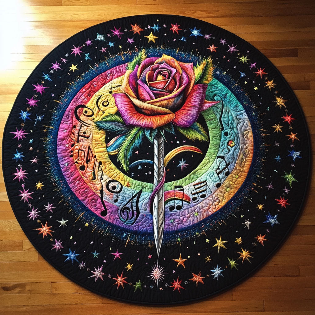 Storm Rose WN2708075CL Quilted Round Mat