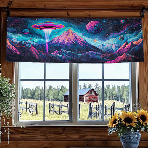 Sci-fi UFO WJ1704043CL Quilted Valance