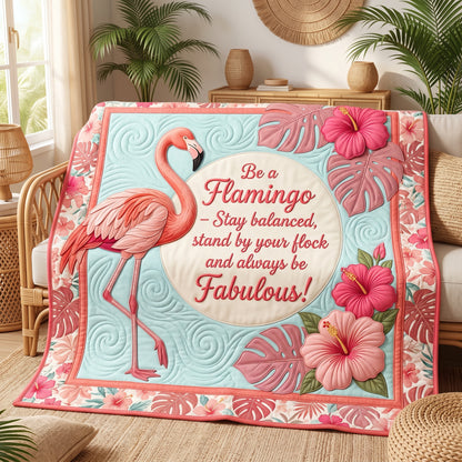 Be A Flamingo XR0605011CL Quilt