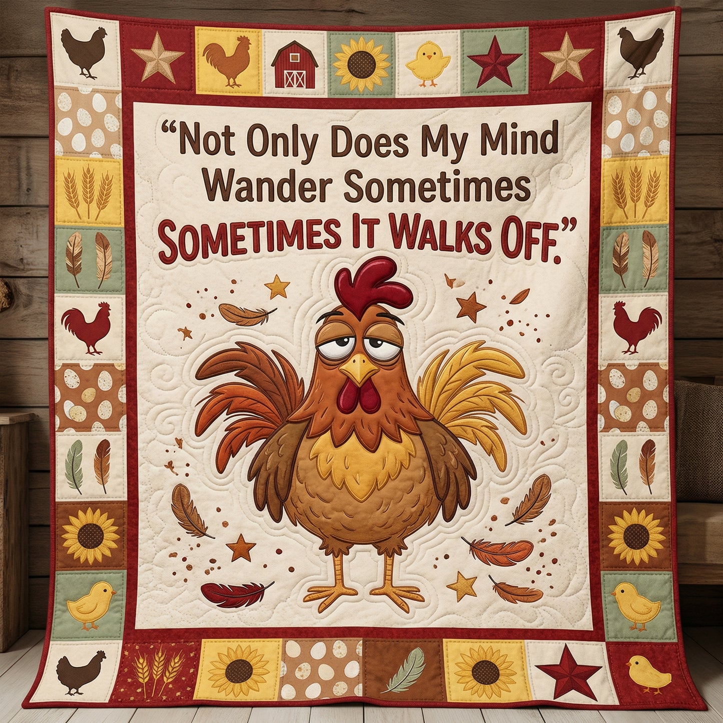 Sometimes It Walks Off XR1004040CL Quilt