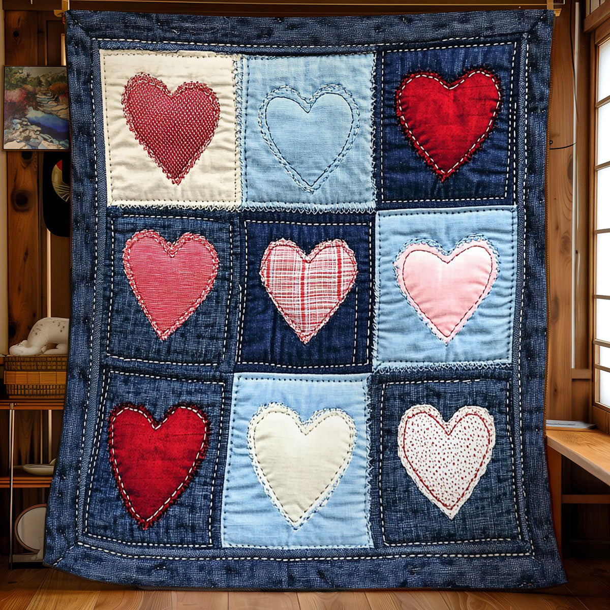 Cozy Heart CW1501072CL Quilt