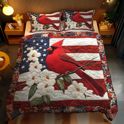 Patriotic Cardinal WN2102025CL Duvet Cover Set