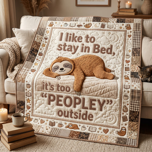 I Like To Stay In Bed XR1505020CL Quilt