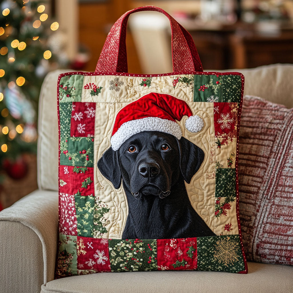 Labrador Red And Green Magic WN1710076CL Quilted Tote Bag