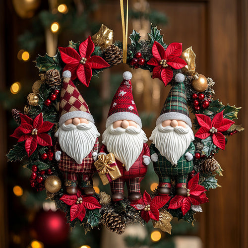 Joyful Gnome Circle CW2210013CL Christmas Ornament