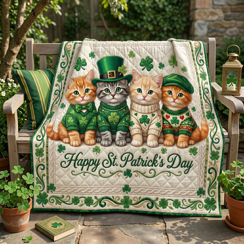 Lucky Irish Kittens WN0805009CL Quilt