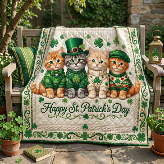Lucky Irish Kittens WN0805009CL Quilt