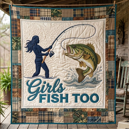 Girls Fish Too WN2904007CL Quilt