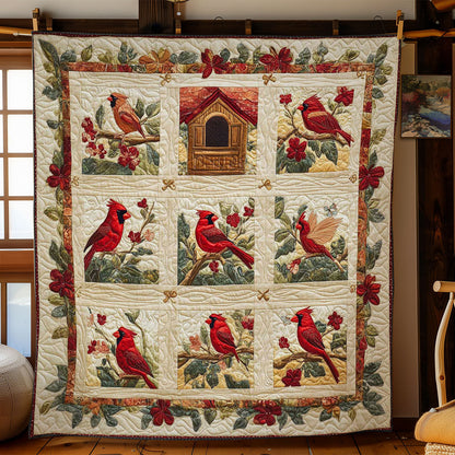 Frosty Cardinals WN2002048CL Quilt