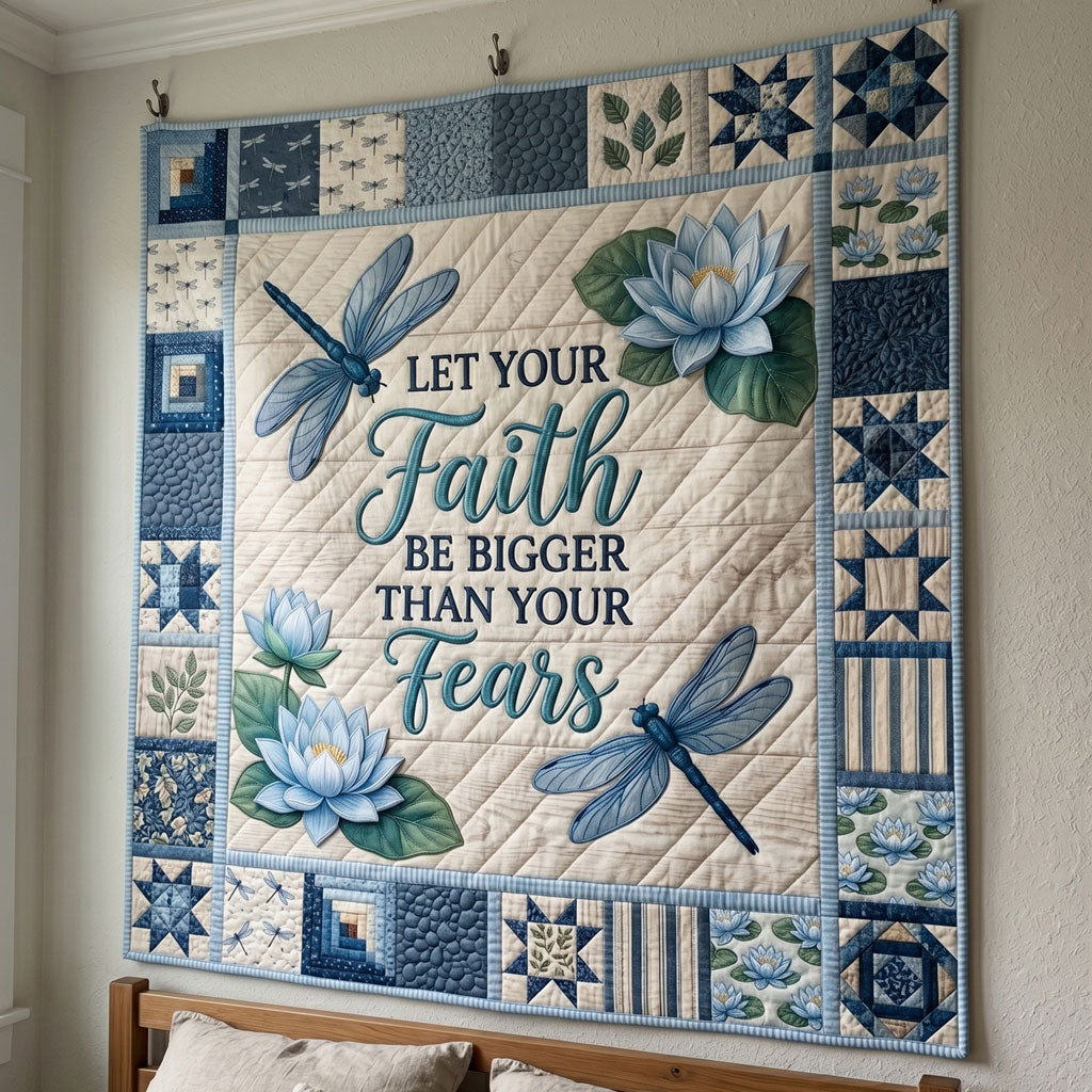 Blue Serenity Faith WN2204003CL Quilt