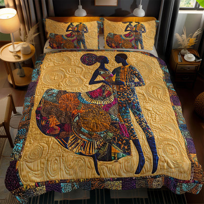 African Couple Love WN0703070CL Duvet Cover Set