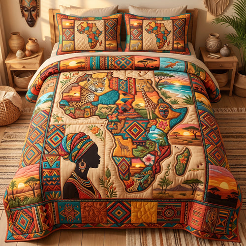African Heritage Map XR2105001CL Duvet Cover Set
