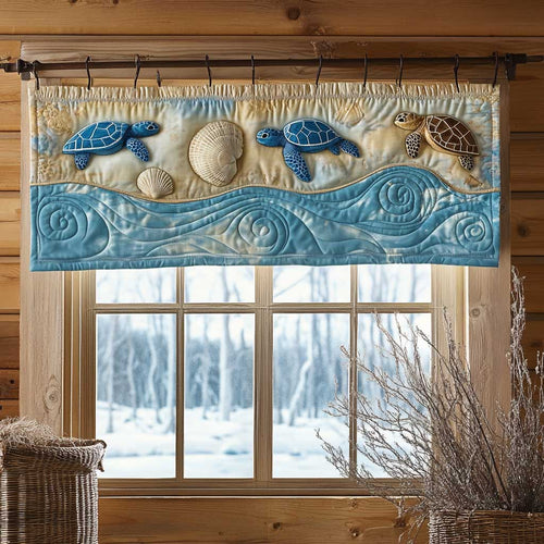 Serene Turtle WN1303107CL Quilted Valance Valance