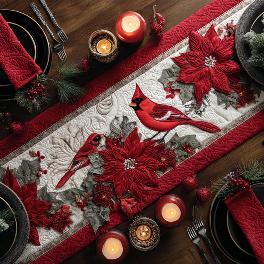 Whispers Of Noel XR0410039CL Quilted Table Runner