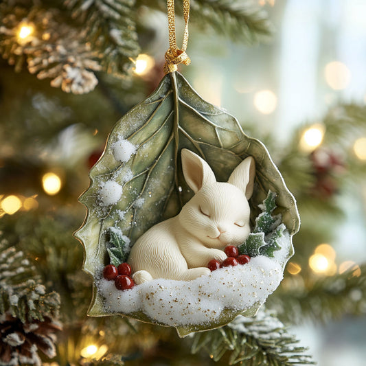Leaf Nestle CP0312009CL Christmas Ornament