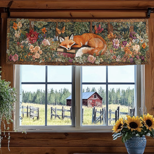 Fox In Bloom WN0807047CL Quilted Valance