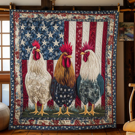 Liberty Rooster WN1002031CL Quilt