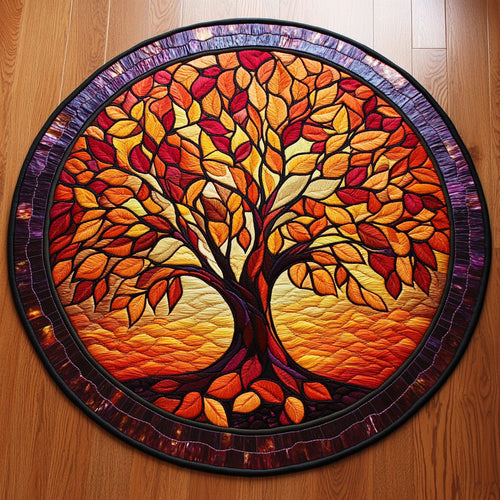 Tree Of Life Radiant WN0206044CL Quilted Round Mat