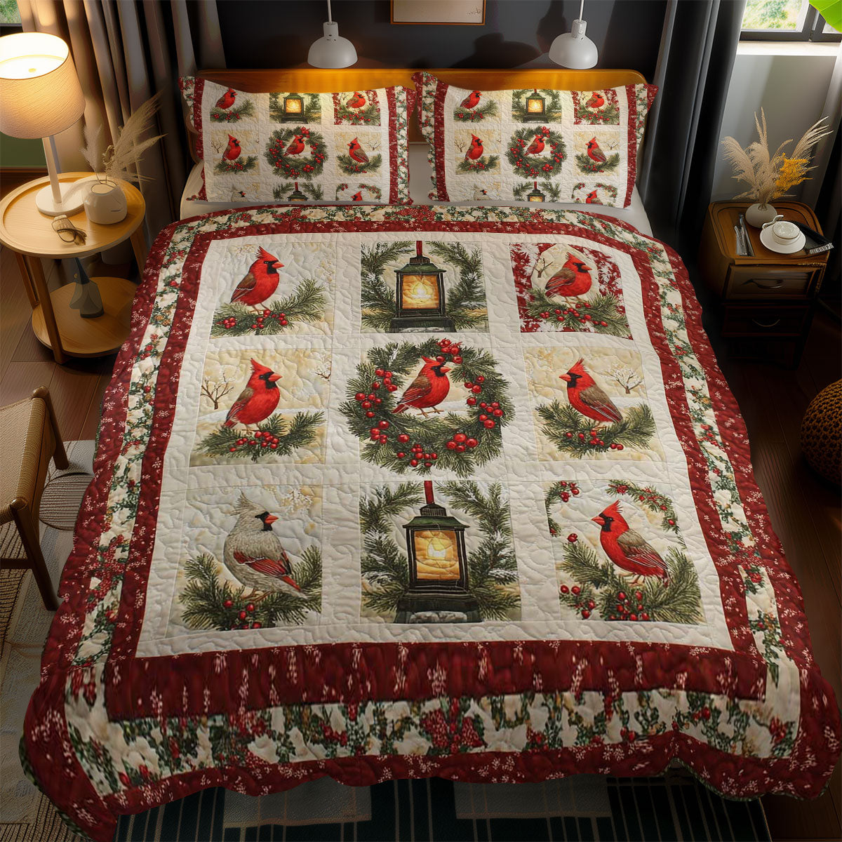 Scarlet Cardinal WN2102078CL Duvet Cover Set