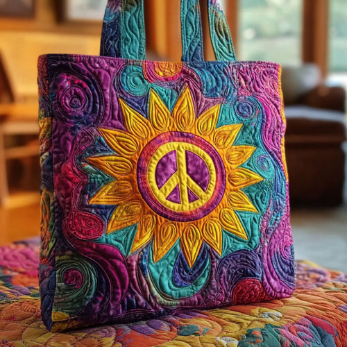 Earthy Sunflower WN0901016CL Quilted Tote Bag