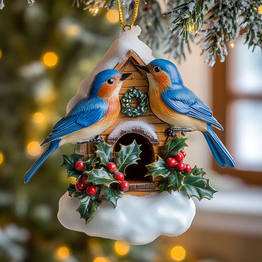 Nesting Bluebird WN2710043CL Christmas Ornament