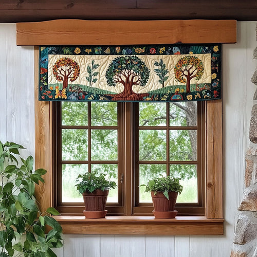 Tree Of Life WJ2803039CL Quilted Valance