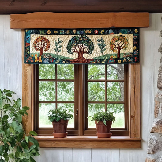 Tree Of Life WJ2803039CL Quilted Valance