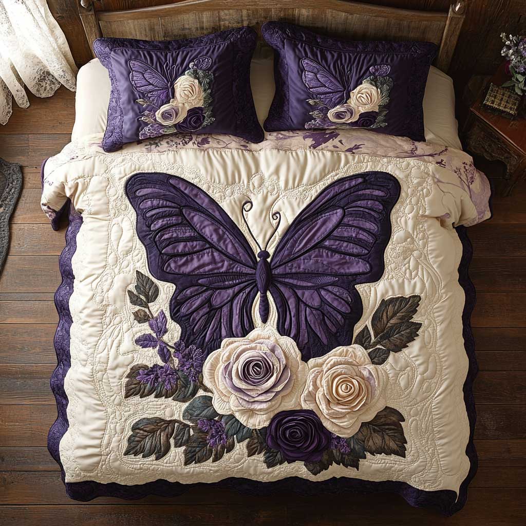 Celestial Purple Butterfly WP0302008CL Duvet Cover Set