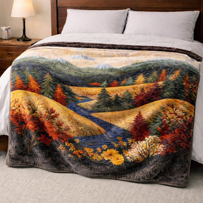 Autumn Hills CP2801002CL Faux Fur Throw Blanket