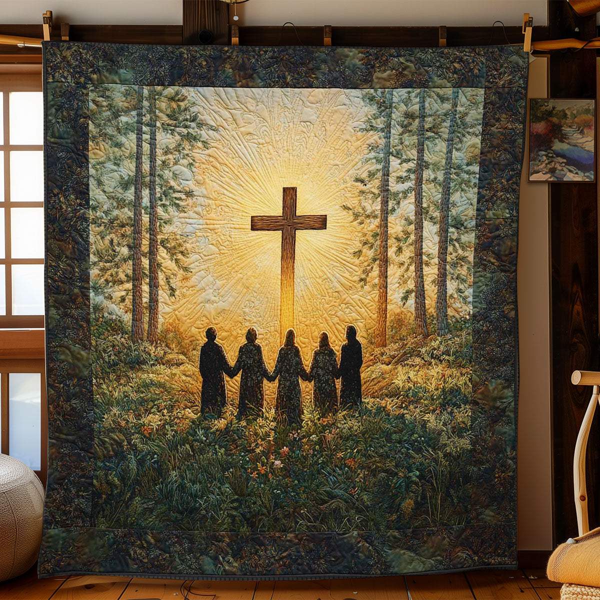 Christianity Guiding Cross WN0603031CL Quilt