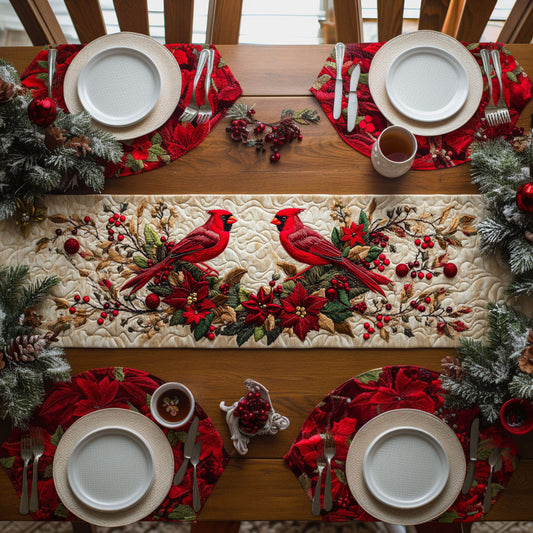 Cardinal Vine WN0107031CL Quilted Table Runner