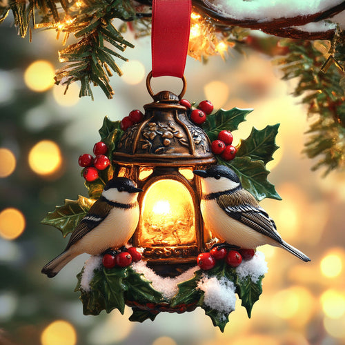Glowing Chickadee WN2210023CL Christmas Ornament
