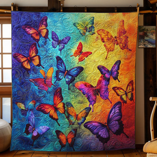 Colorful Butterfly Garden WN1103062CL Quilt