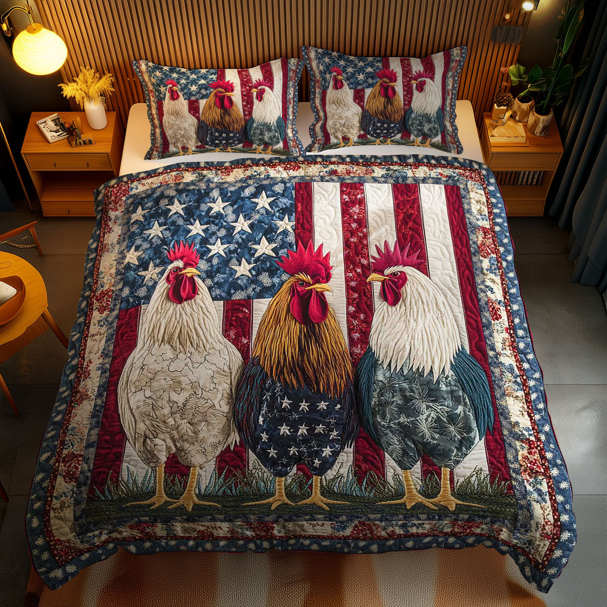 Liberty Rooster WN1002068CL Duvet Cover Set