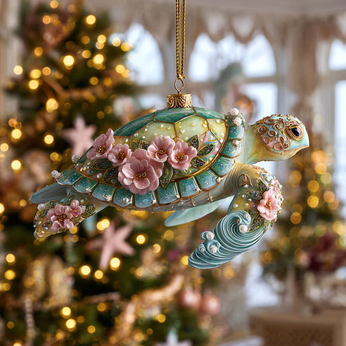 Turtle Glow CW1012064CL Christmas Ornament