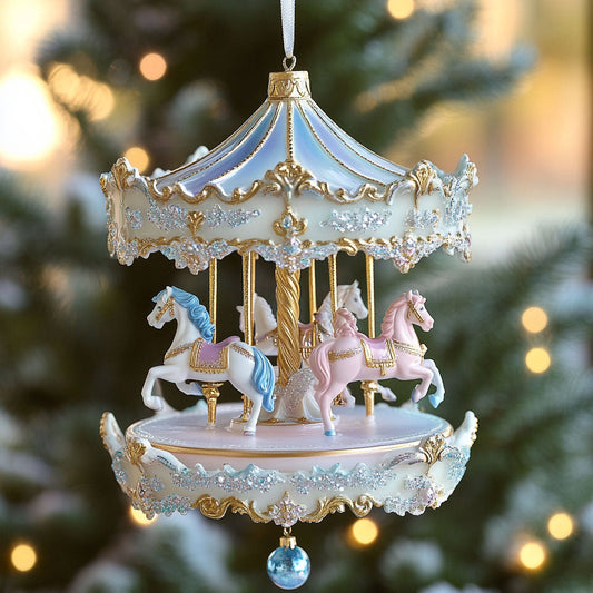 Golden Carousel CP0412116CL Christmas Ornament