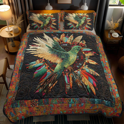 Golden Feather Hummingbird WN0302061CL Duvet Cover Set