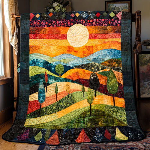 Rolling Sunset Hill WP1402030CL Quilt