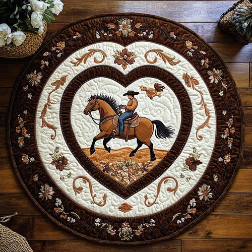 Western Cowboy WN2204064CL Quilted Round Mat