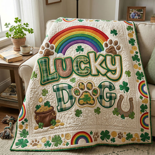 Lucky Dog Rainbow WN0705015CL Quilt