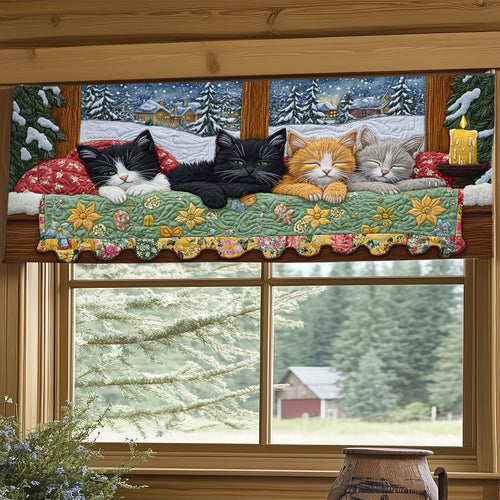 Sleeping Cat WJ1606034CL Quilted Valance