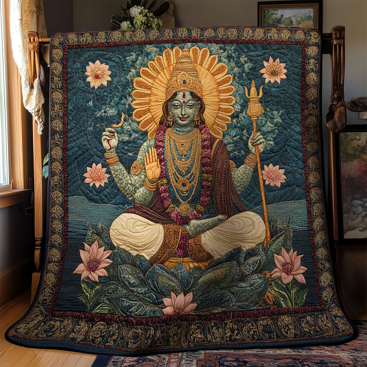 Hinduism Guardian WN0503037CL Quilt