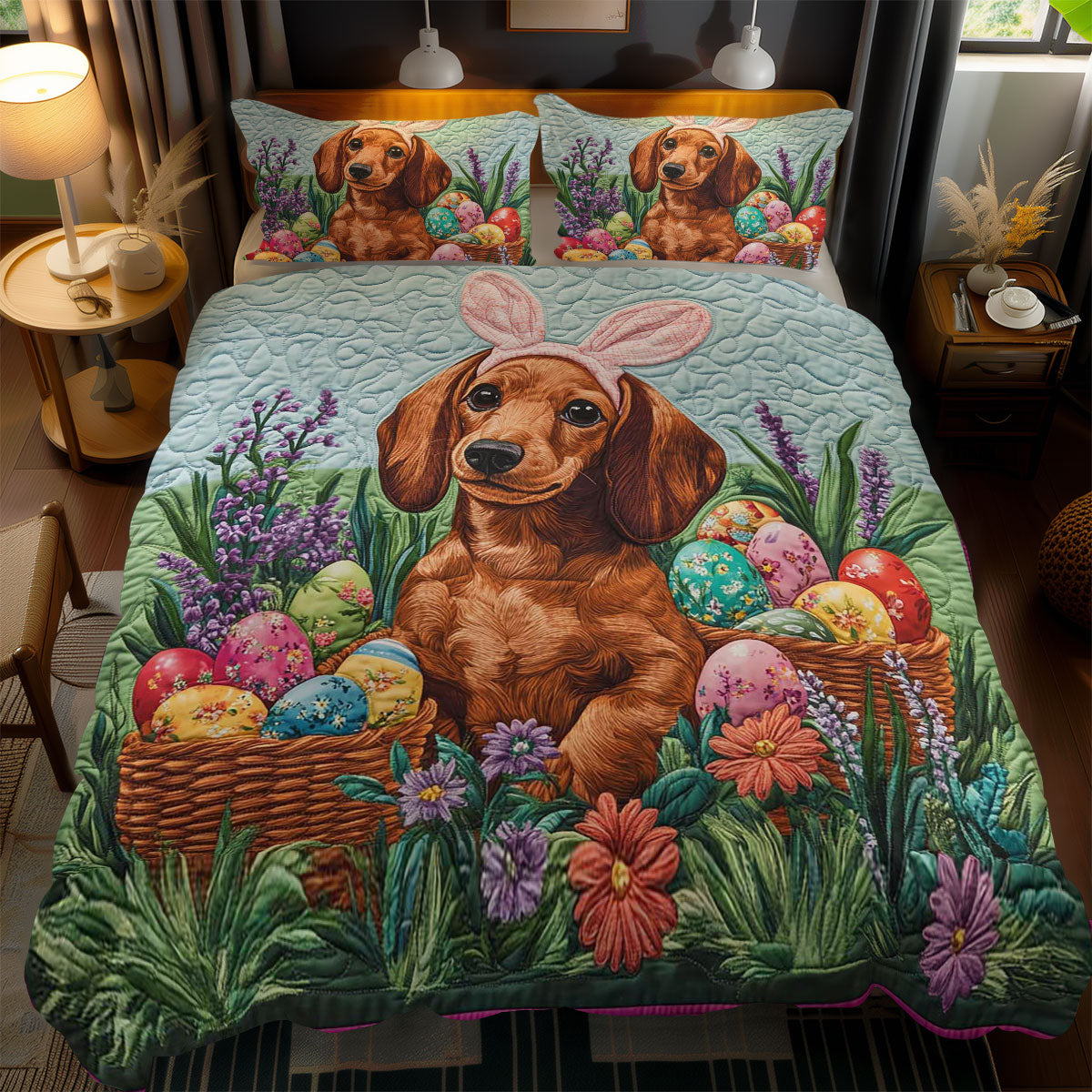 Easter Paws And Bunny Ears WN1701112CL Duvet Cover Set