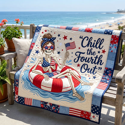 Patriotic Summer Chill Skeleton WN1304012CL Quilt
