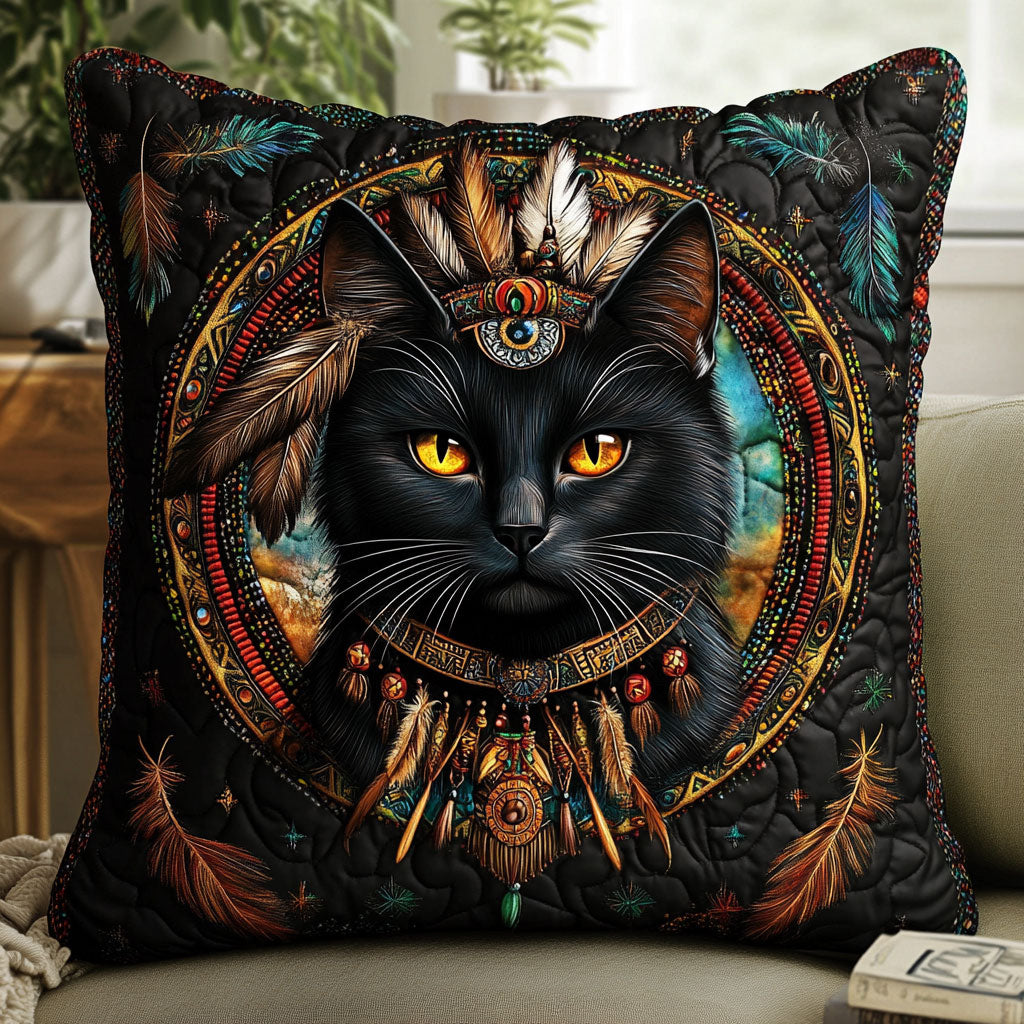 Native Black Cat CW1201022CL Quilt Pillow Case