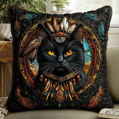 Native Black Cat CW1201022CL Quilt Pillow Case